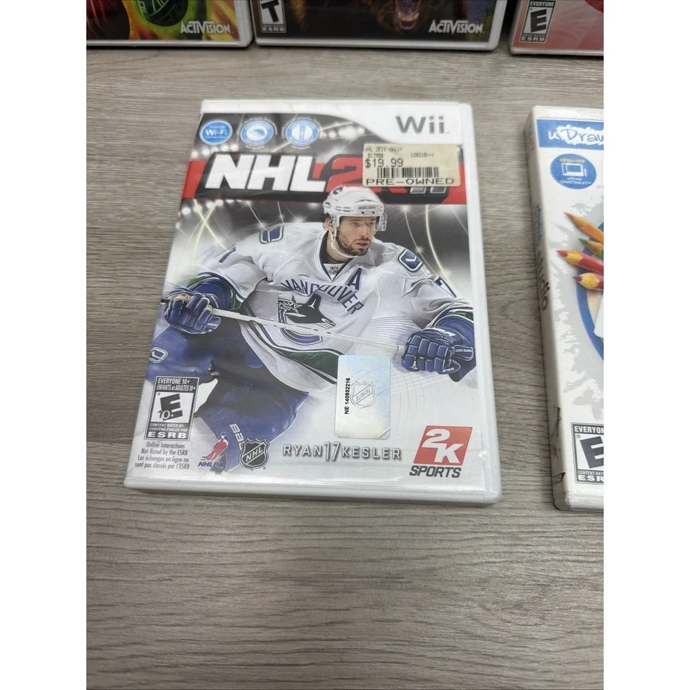 Nintendo Wii Game Lot Of 7. Bakugan, Cabela's Big Game, Think Smart, uDraw, NHL